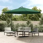 vidaXL Freiarm-Sonnenschirm 3,5 m gr&uuml;n