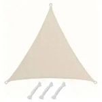 UPF50+ UV Sonnensegel 2x2x2 Polyester Dreieck Wasserabweisend Garten Segel Beige