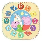 Eichhorn 109265704 - Peppa Pig Lernuhr Holz