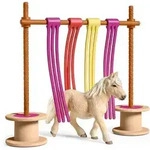 SCHLEICH 42484 Pony Flattervorhang 11-tlg.Farm World Pferd Spielset 3+