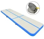 vidaXL Aufblasbare Gymnastikmatte mit Pumpe 700x100x15 cm PVC Blau