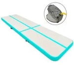 vidaXL Aufblasbare Gymnastikmatte mit Pumpe 700x100x20 cm PVC Gr&uuml;n
