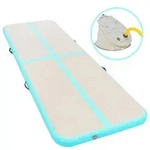 vidaXL Aufblasbare Gymnastikmatte mit Pumpe 700x100x10 cm PVC Gr&uuml;n