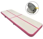 vidaXL Aufblasbare Gymnastikmatte mit Pumpe 500x100x20 cm PVC Rosa
