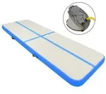 vidaXL Aufblasbare Gymnastikmatte mit Pumpe 300x100x20 cm PVC Blau