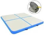 vidaXL Aufblasbare Gymnastikmatte mit Pumpe 200x200x20 cm PVC Blau