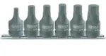"KS Tools 515.1102 1/2" Kraft-Bit-Stecknuss-Satz, kurz, 6-tlg."