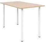 vidaXL Esstisch 120&times;60&times;73 cm Eichenbraun und Wei&szlig;