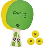 DONIC SCHILDKR&Ouml;T Ping Pong Set, gr&uuml;n/gelb