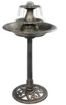 vidaXL Vogelbad mit Springbrunnen Bronzen 50&times;91 cm Kunststoff