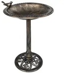 vidaXL Vogelbad Bronzen Kunststoff