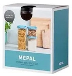 Mepal Vorratsdosen-Set Omnia rechteckig Schwarz &ndash; 700 ml, 1100 ml und 2000 ml -