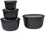 Mepal - Cirqula Multisch&uuml;ssel-Set 4&ndash;teilig rund Nordic black &ndash; 500, 1000,...