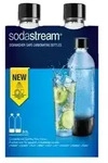 SodaStream Flasche - f&uuml;r Trinkwassersprudler (Packung mit 2) - Kunststoff - Schw
