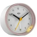Braun Quarzwecker BC12PW pink/wei&szlig;, Quarzwecker, Rund, Pink, Wei&szlig;, Analog,...