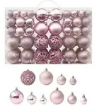 vidaXL 100-tlg. Weihnachtskugel-Set Rosa