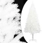 vidaXL K&uuml;nstlicher Weihnachtsbaum Naturgetreue Nadeln Wei&szlig; 120 cm