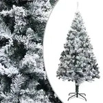 vidaXL K&uuml;nstlicher Weihnachtsbaum mit Schnee Gr&uuml;n 240 cm PVC