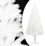 vidaXL K&uuml;nstlicher Weihnachtsbaum Naturgetreue Nadeln Wei&szlig; 240 cm
