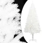 vidaXL K&uuml;nstlicher Weihnachtsbaum Naturgetreue Nadeln Wei&szlig; 210 cm