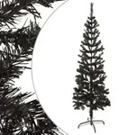 vidaXL Schlanker Weihnachtsbaum Schwarz 150 cm