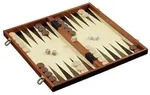 Schach Backgammon Dame Set, Feld 45 mm,Brettspiel aus Holz, 1-2 Spieler, ab 8 Ja