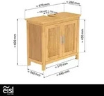 Bambus Waschbeckenunterschrank