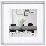 BILDERRAHMEN Steel Style Kunststoff Rahmen 40x40 cm Silber