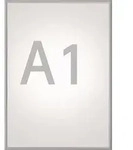 MAUL 6604108 Klapprahmen Plakatma&szlig; DIN A1 aluminium eloxiert