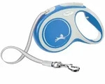 FLEXI Rollleine New COMFORT Gurt - 5m, bis 25kg - blau