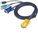 ATEN KVM Anschlusskabel [2x PS/2-Stecker, USB 2.0 Stecker A, SPHD-15-Stecker - 1x