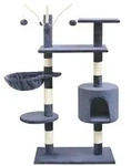 vidaXL Katzen-Kratzbaum 125 cm Dunkelblau