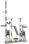 vidaXL Katzen-Kratzbaum mit Sisal-Kratzs&auml;ulen 230 - 250 cm Grau