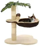 vidaXL Katzen-Kratzbaum mit Sisal-Kratzstange 50 cm Beige und Braun