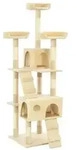 vidaXL Katzen-Kratzbaum mit Sisal-S&auml;ulen 170 cm Beige