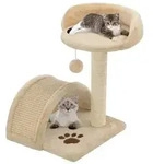 vidaXL Katzen-Kratzbaum Sisal 40 cm Beige und Braun