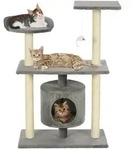 vidaXL Katzen-Kratzbaum Sisal 95 cm Grau