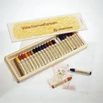 Wachsmalstift - 24 Farben Holzkassette