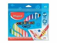 Maped Wachsmalstift COLOR'PEPS TWIST, 12er Blister