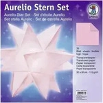 Faltbl&auml;tter Aurelio Stern Transparentpapier 115g/qm 30x30cm 33 Blatt rosa