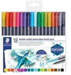 Staedtler Pinselmarker Design Journey Marsgraphic duo 18er Etui, Fein / Extradick, 18