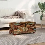 vidaXL Couchtisch Truhe Altholz Massiv 80x40x35 cm