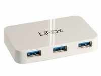 LINDY 4 Port USB 3.2 Gen 1-Hub (USB 3.0) Weiß