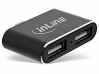 InLine Mini USB2.0 Hub - Hub - 2 x USB 2.0