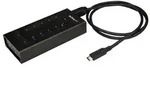 StarTech.com USB Hub 7 Port - Metall - USB-A zu 3x USB-C und 1x USB-C