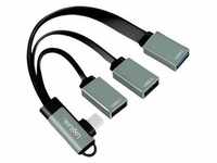 LogiLink USB-C 3-Port Hub - Hub - 1 x SuperSpeed USB 3.0 + 2 x USB 2.0