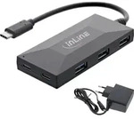 INLINE - USB 3.2 Gen.1 Hub - USB-C zu 2 Port USB-C und 3 Port USB-A - mit PSU