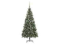 vidaXL Künstlicher Weihnachtsbaum mit Beleuchtung & Kugeln 210 cm