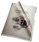 Esselte Leitz bene - L-f&ouml;rmiger Ordner - f&uuml;r A4 - Grau transparent (Packung mit