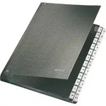 LEITZ Pultordner, A4, A-Z, 24 F&auml;cher, Hartpappe, schwarz
